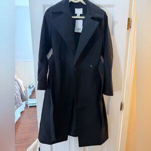 H&M black trench coat